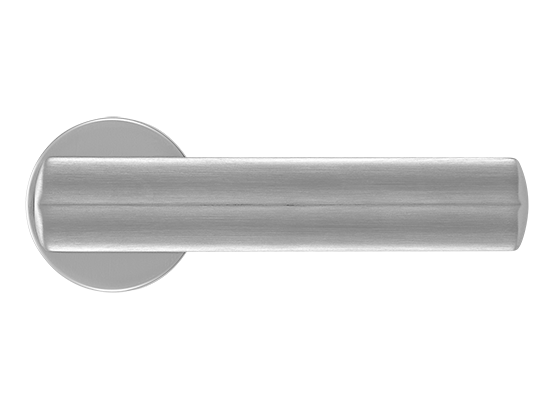 Ручка дверная PANATHENAIC R6 CSA раздельная на круглой розетке, цвет матовый хром, ЦАМ фото купить в Барнауле