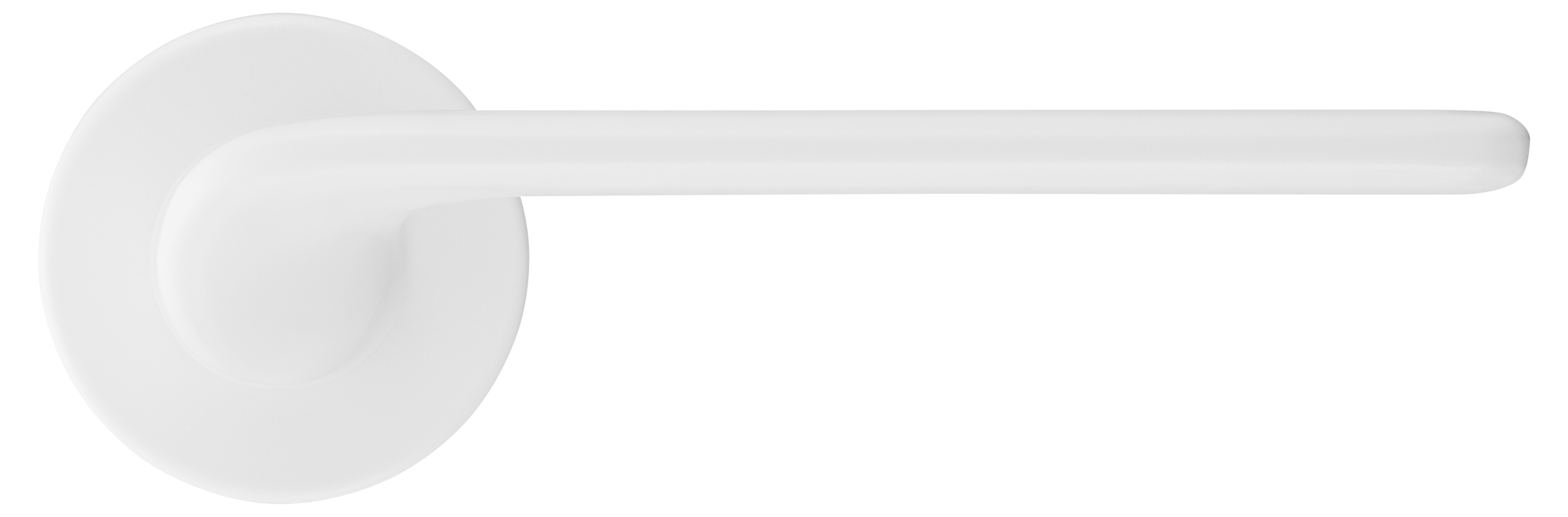 Ручка дверная TOMORROW R6 BIA раздельная на круглой розетке, цвет белый, ЦАМ фото купить в Барнауле