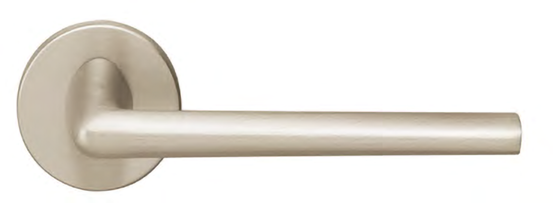 Ручка дверная THE FORCE R6 NIS раздельная на круглой розетке, цвет матовый никель, ЦАМ фото купить в Барнауле