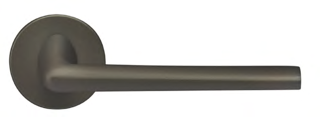 Ручка дверная THE FORCE R6 ANT раздельная на круглой розетке, цвет антрацит, ЦАМ фото купить в Барнауле