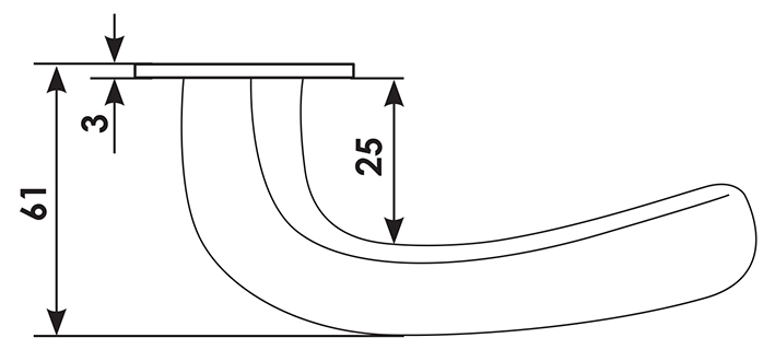 Ручка дверная SAND R2 BGO раздельная на круглой розетке, цвет матовая бронза, латунь фото купить в Барнауле