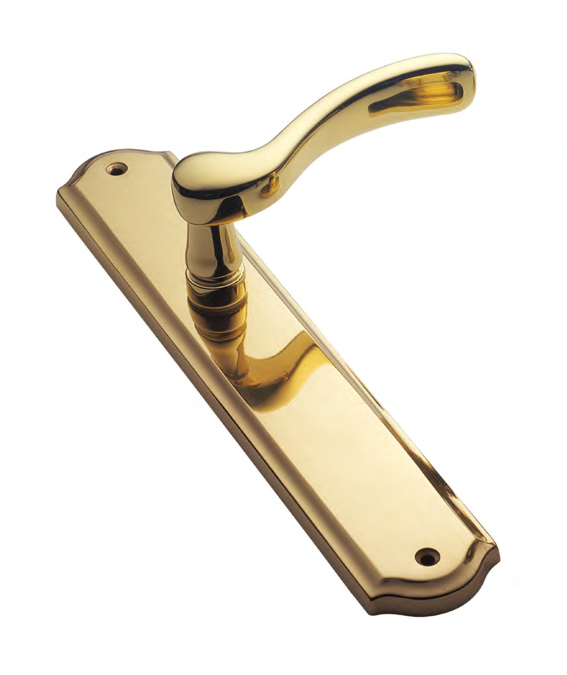 Ручка дверная на планке ERICA PL OTL, цвет золото, латунь фото купить Барнаул