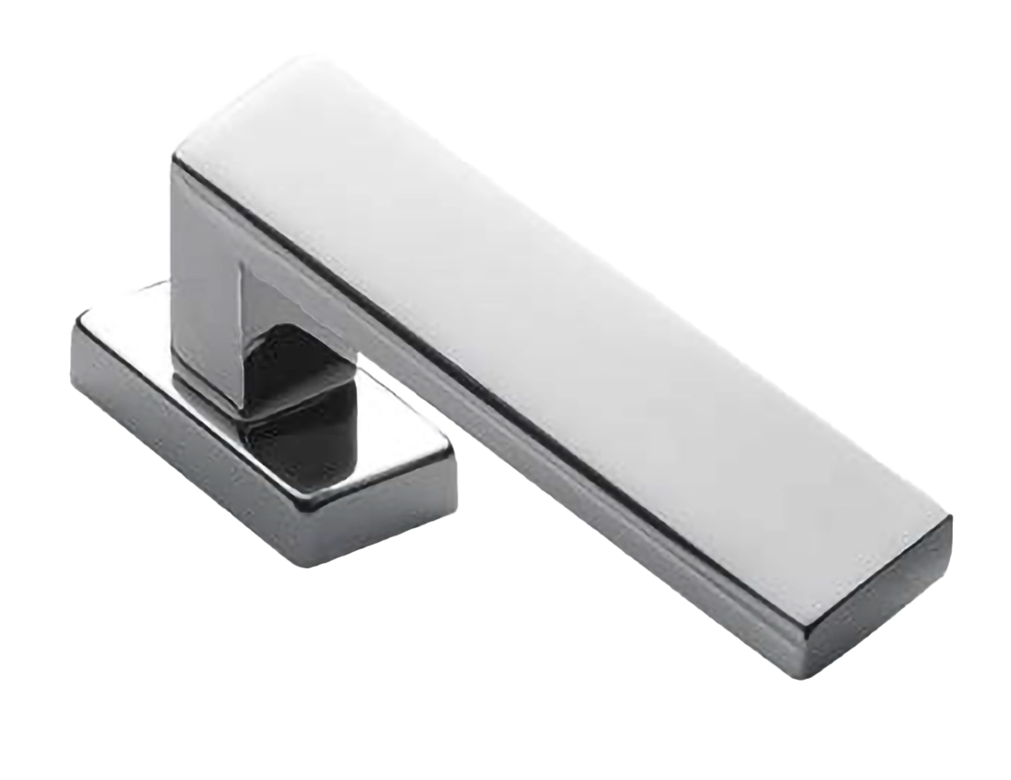 Ручка оконная WATERFALL W1 CRO на прямоугольной розетке, цвет хром, латунь фото купить Барнаул