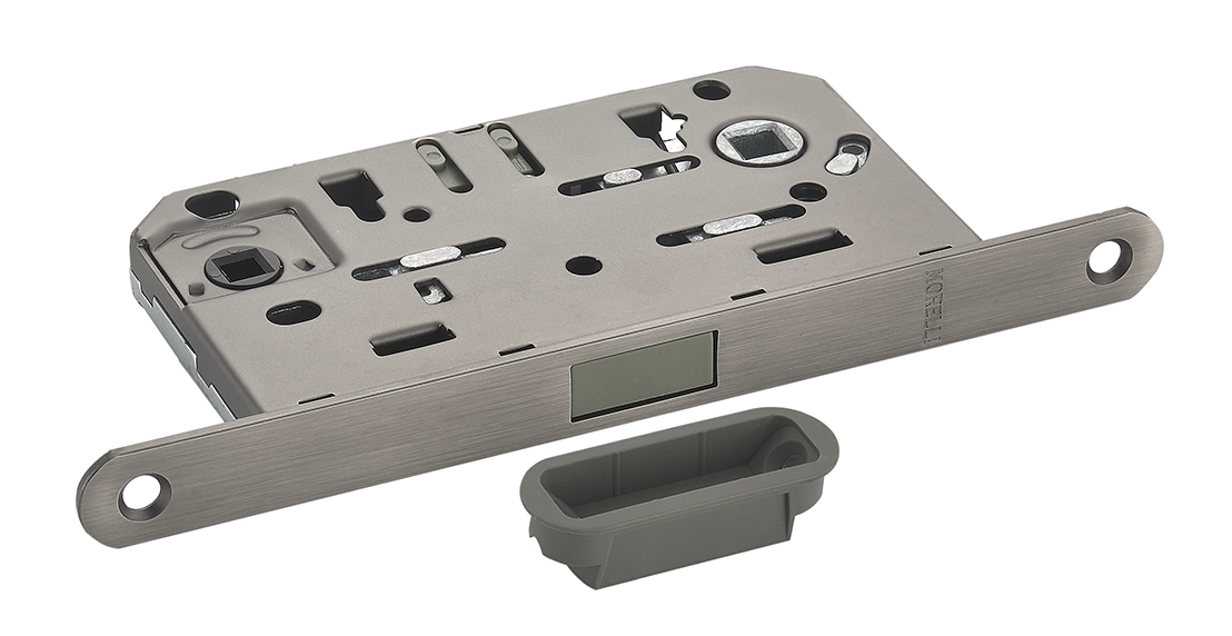 Защелка межкомнатная M1895 GR с ответной планкой, магнитнаясантехническая, цвет графит фото купить в Барнауле