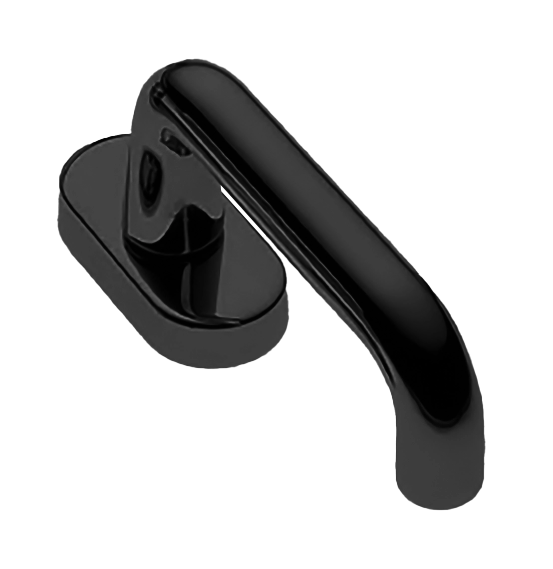 Ручка оконная IRIS W1 NERO, цвет - черный фото купить Барнаул