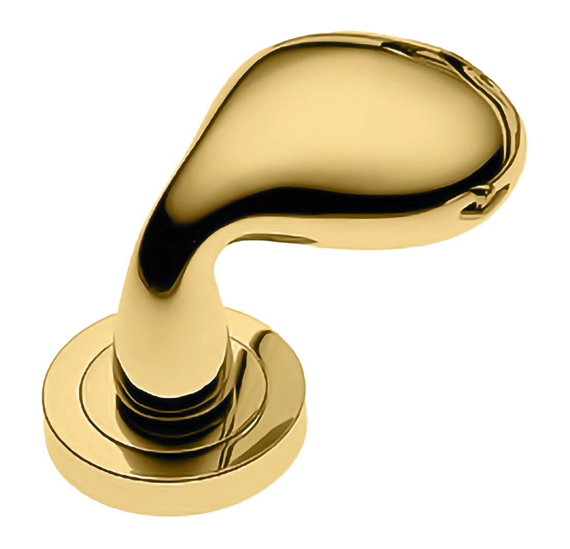 Ручка дверная SIENA-2 R2 OTL раздельная на круглой розетке, цвет - золото фото купить Барнаул