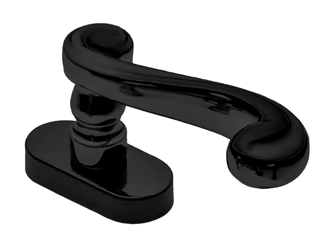 Ручка оконная PLAZA W1 NERO, цвет - черный фото купить Барнаул