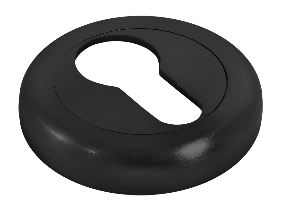 Накладка на ключевой цилиндр LUX-KH-R4 NERO на круглой розетке, цвет черный фото купить в Барнауле