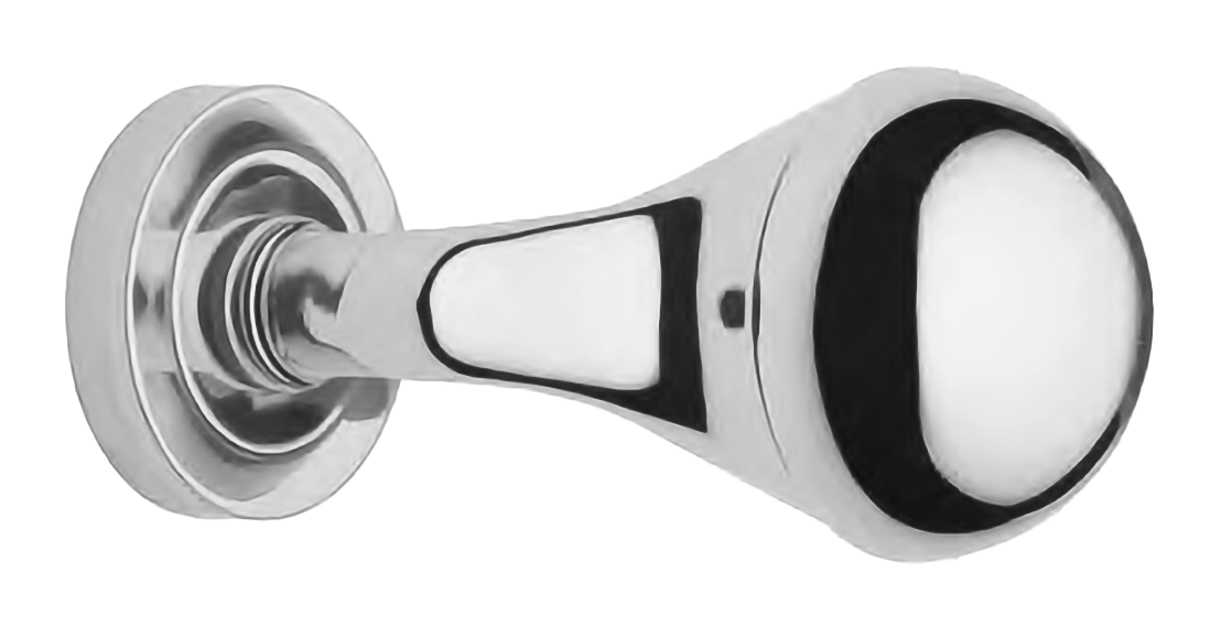 Поворотная ручка-кноб ART.402 CRO на круглой розетке, цвет хром, латунь фото купить Барнаул