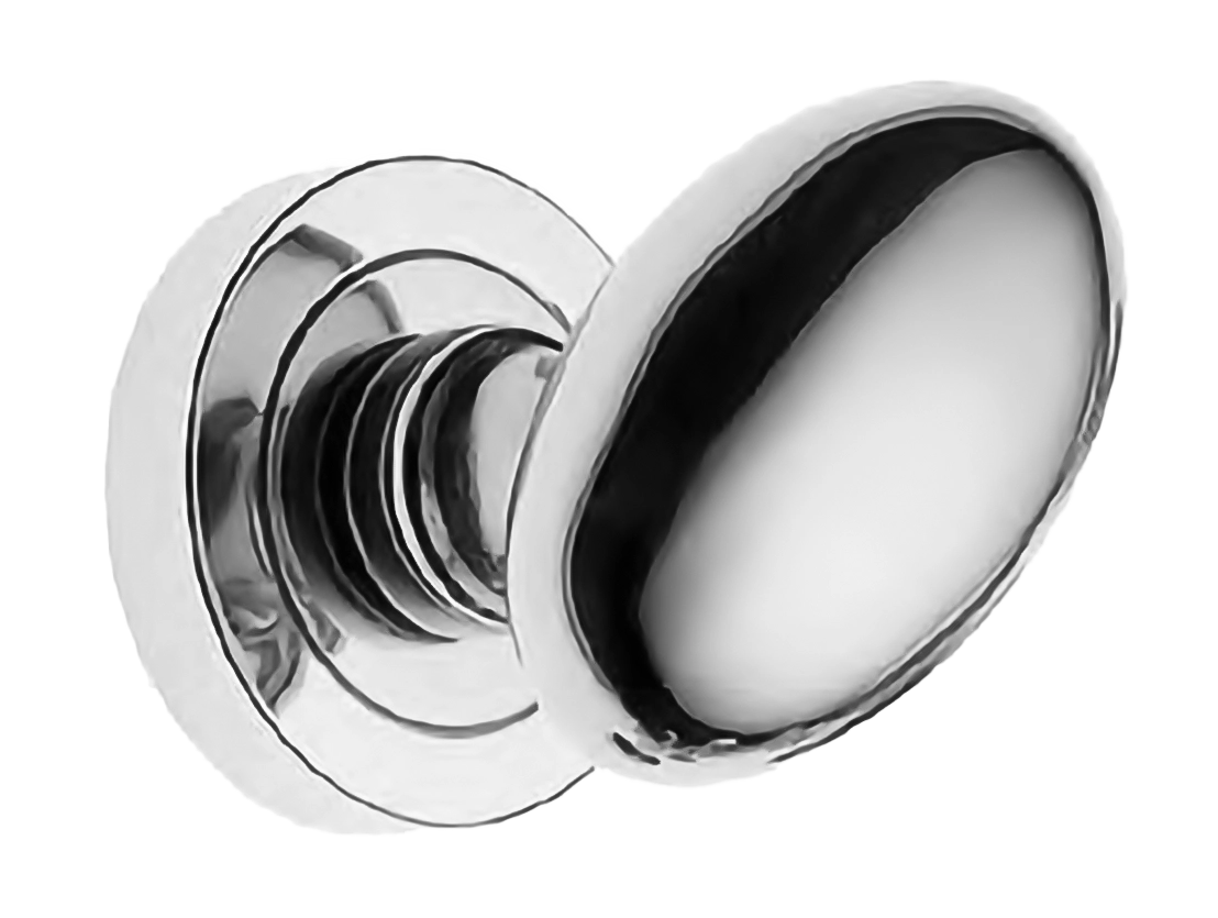 Поворотная ручка-кноб ART.440 CRO на круглой розетке, цвет хром, латунь фото купить Барнаул