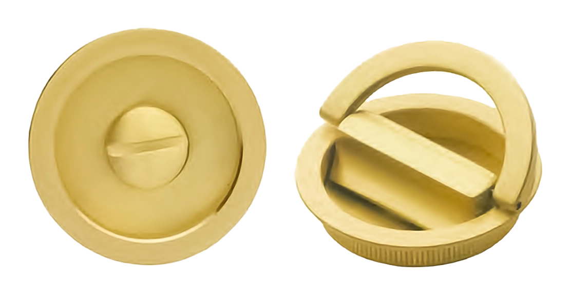 Комплект ручек для раздвижных дверей ART.75 CRO с поворотным кольцом, цвет хром, латунь фото купить Барнаул