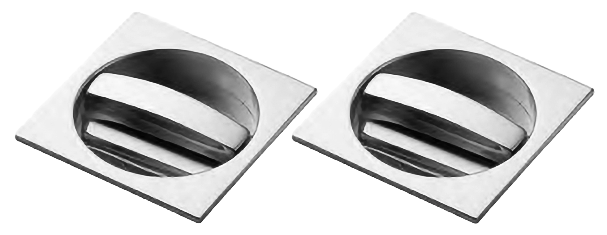 Комплект ручек для раздвижных дверей ART.55C/Q CRO с заверткой WC, цвет хром, латунь фото купить Барнаул