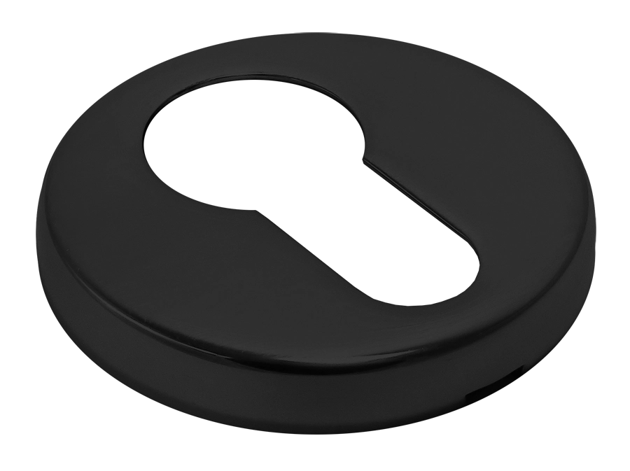 Накладка на ключевой цилиндр LUX-KH-R3-E NERO на круглой розетке, цвет черный фото купить в Барнауле