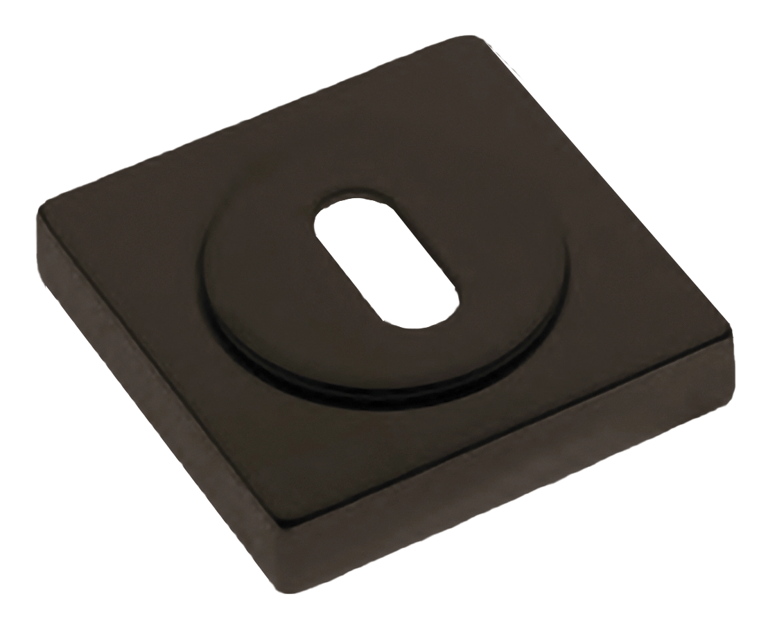 Накладка на ключевой цилиндр LUX-FK-S2 ANT на квадратной розетке под ключ буратино, цвет - антрацит фото купить Барнаул