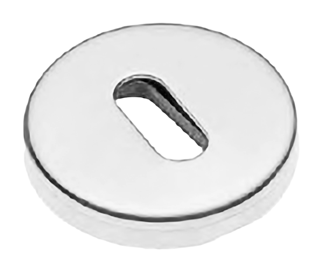 Накладка на ключевой цилиндр LUX-FK-R3-E BIA на круглой розетке под ключ буратино, цвет белый фото купить Барнаул