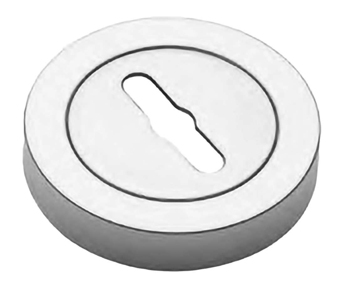 Накладка на ключевой цилиндр LUX-SK-R2 CRO на круглой розетке под сувальдный ключ, цвет хром фото купить Барнаул