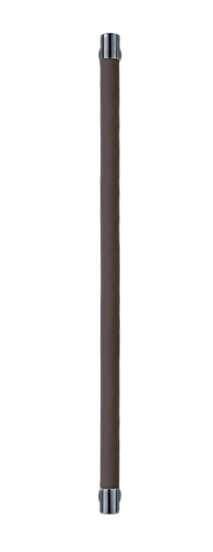 Ручка-скоба HIDE LEATHER PH/A NERO/GRAFITE без розетки, цвет черный/графит без розетки, латунь фото купить Барнаул