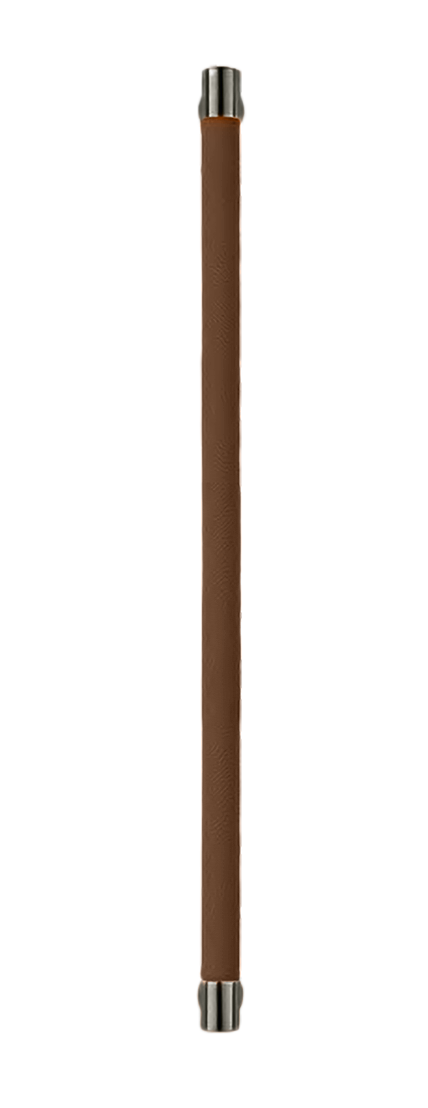 Ручка-скоба HIDE LEATHER PH/A ANT/TESTA DI MORO без розетки, цвет антрацит/темно-коричневый без розетки, латунь фото купить Барнаул