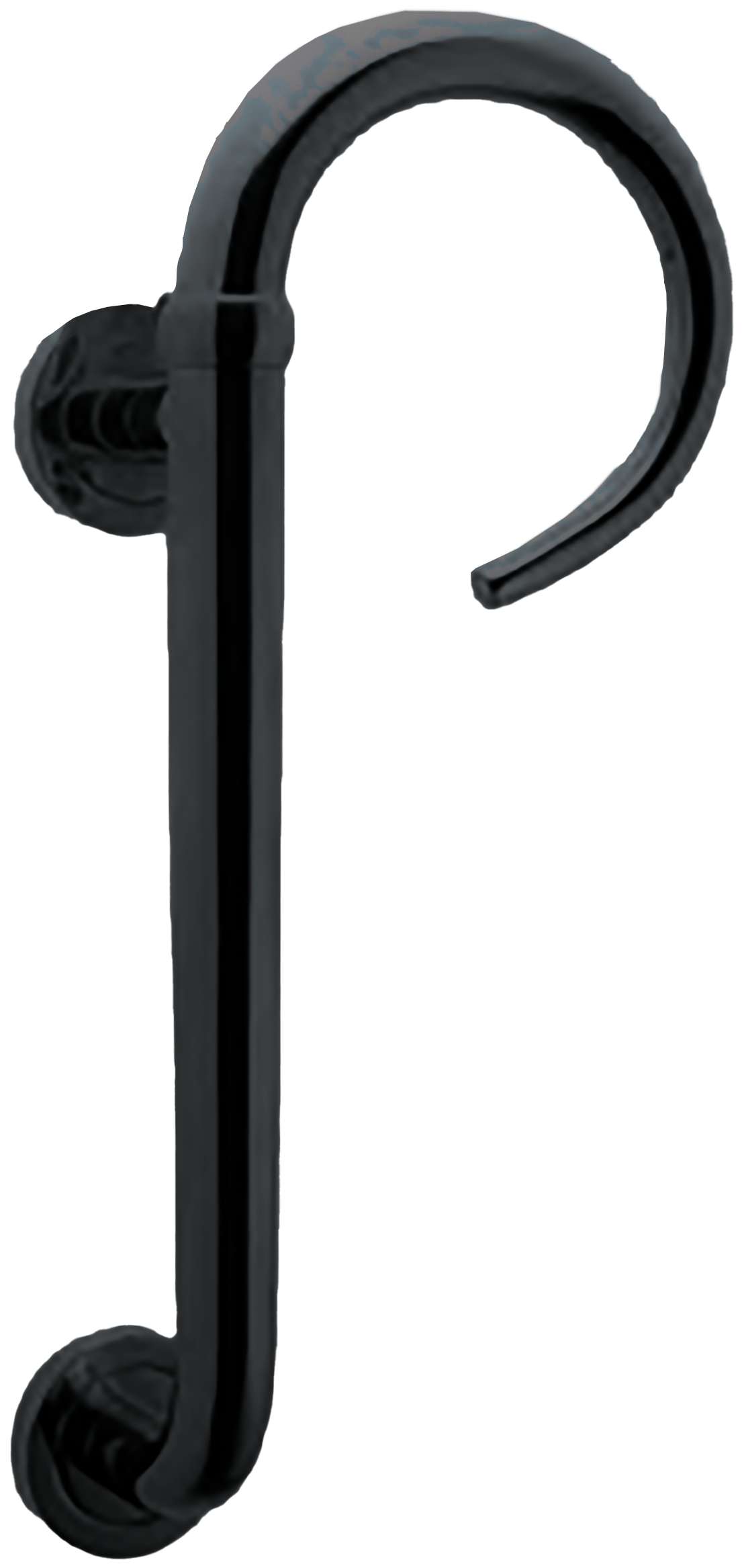 Ручка-скоба LANGOUST PH R NERO правая на круглой розетке, цвет черный, латунь фото купить Барнаул