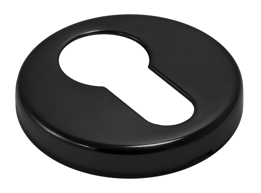 Накладка на ключевой цилиндр LUX-KH-R3 NERO на круглой розетке, цвет черный фото купить в Барнауле