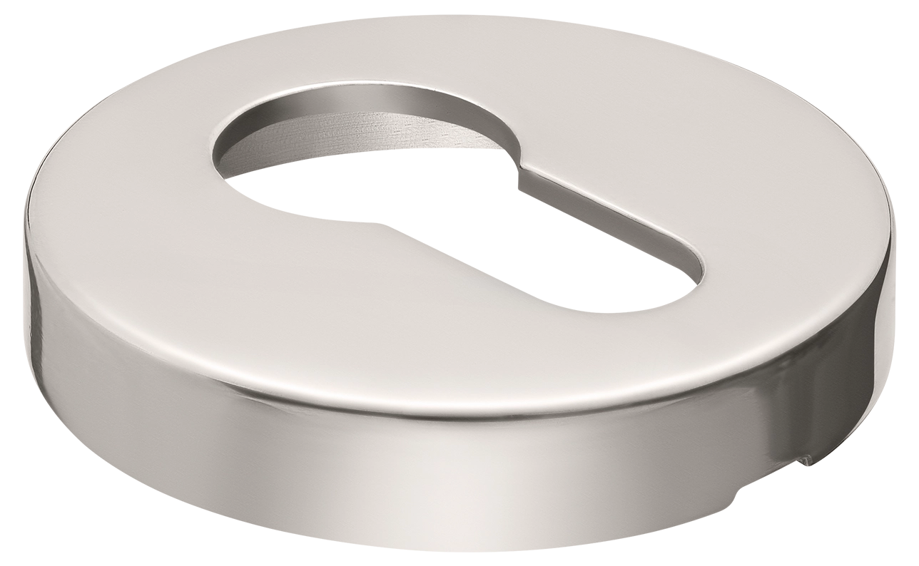 Накладка LUX-KH-R2 NIK на ключевой цилиндр на круглой розетке, цвет никель фото купить в Барнауле