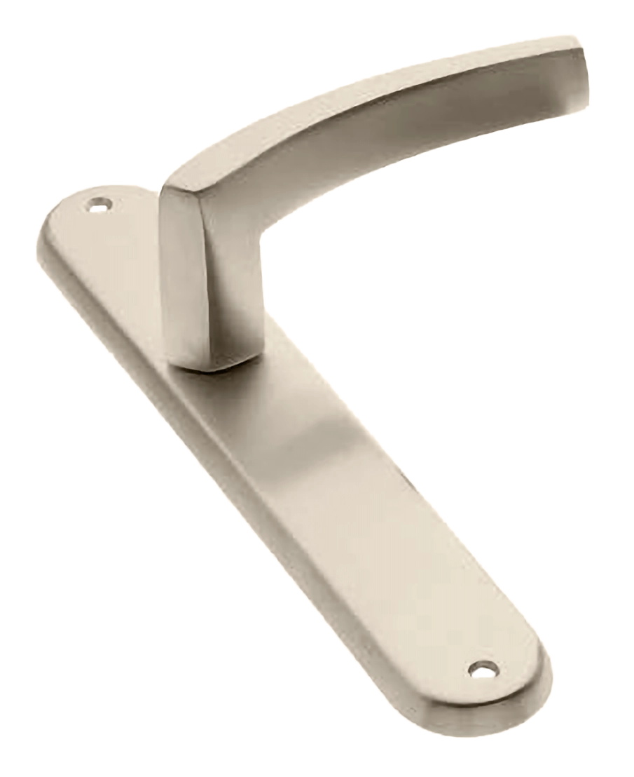 Ручка дверная на планке WIND PL NIS, цвет матовый никель, латунь фото купить в Барнауле