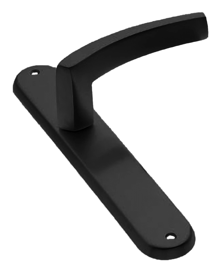 Ручка дверная на планке WIND PL NERO, цвет черный, латунь фото купить в Барнауле