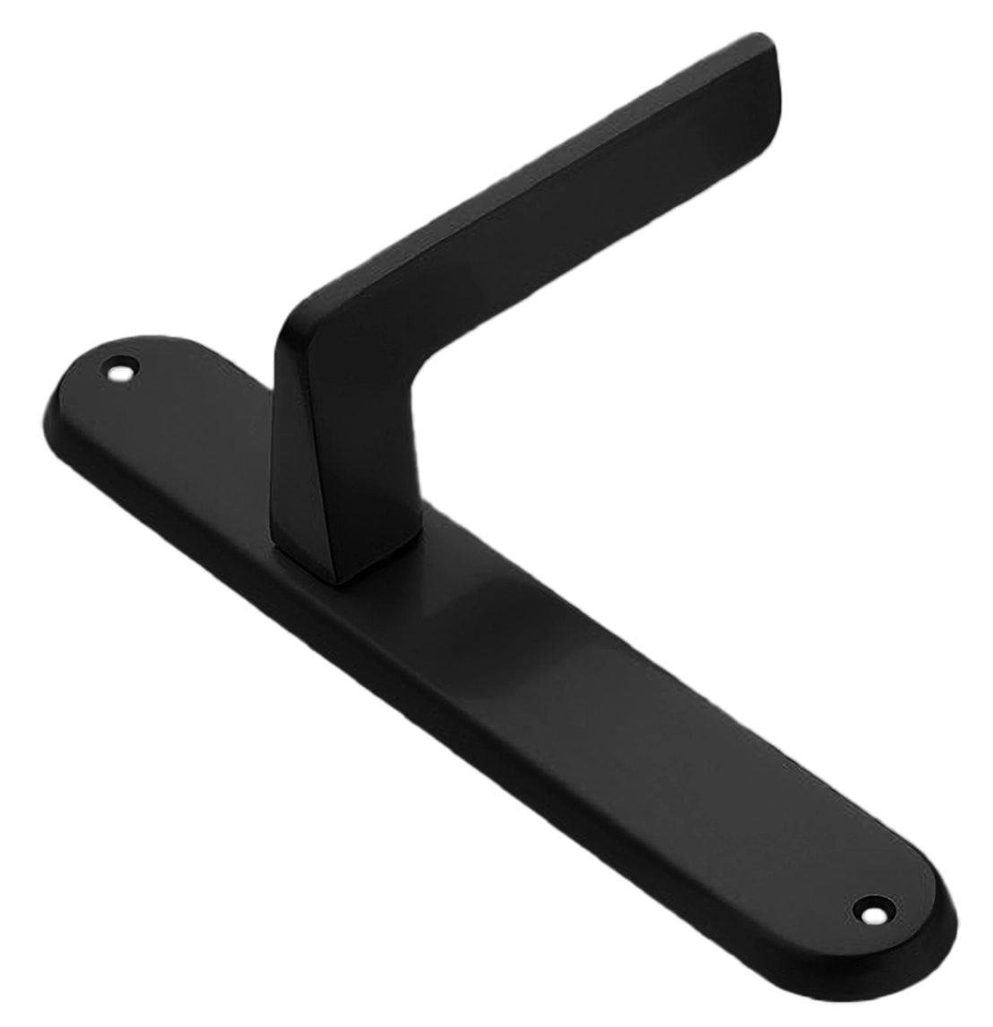 Ручка дверная на планке ROCK PL NERO, цвет черный, латунь фото купить в Барнауле