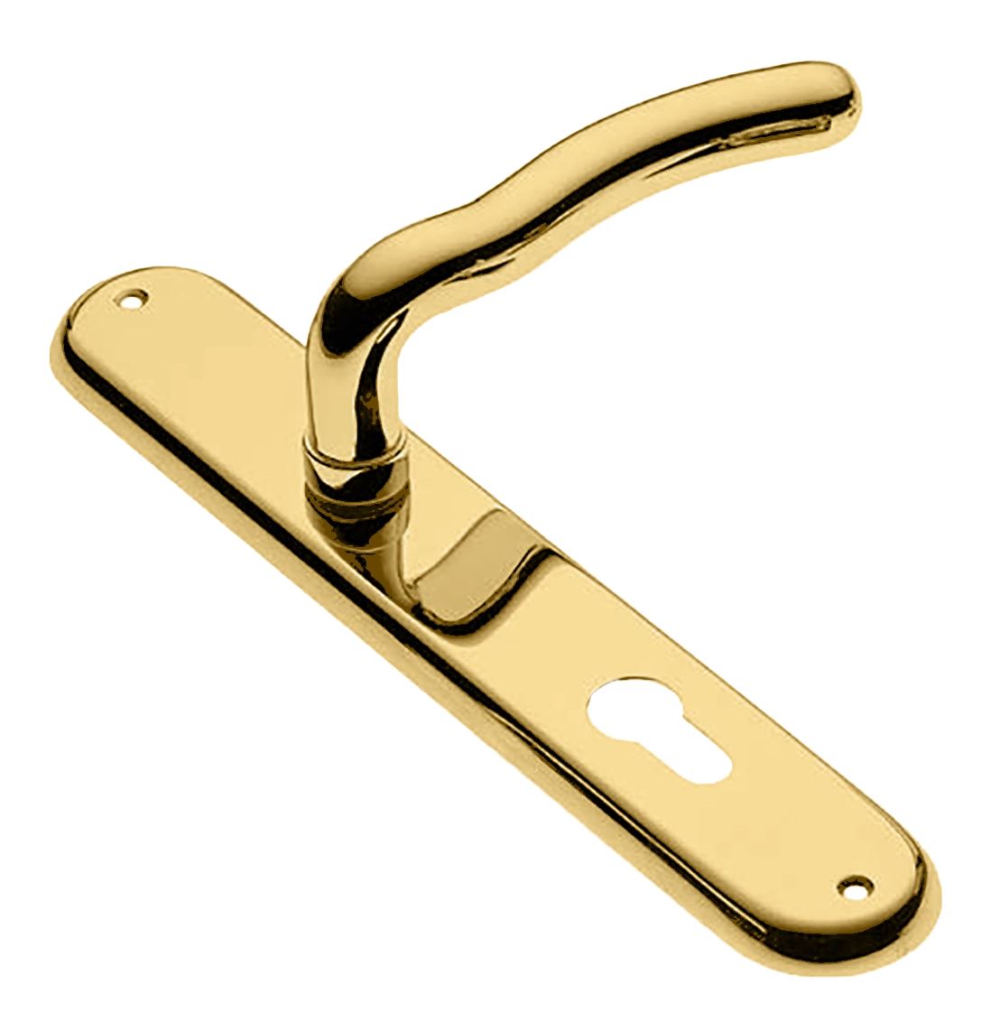 Ручка дверная на планке SNAKE PL OTL, цвет золото, латунь фото купить в Барнауле