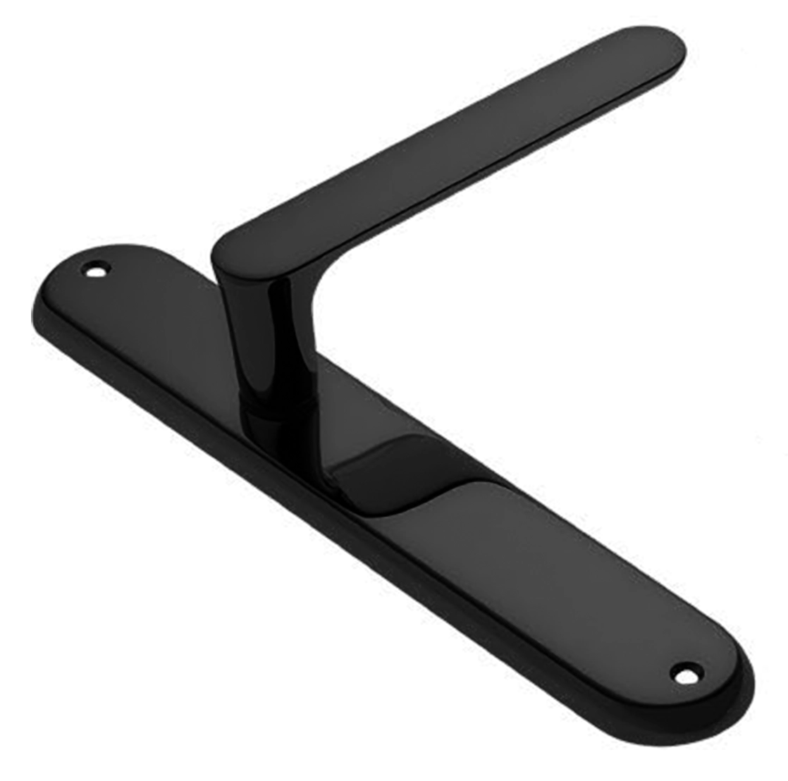 Ручка дверная на планке LE BOAT PL NERO, цвет черный, латунь фото купить в Барнауле