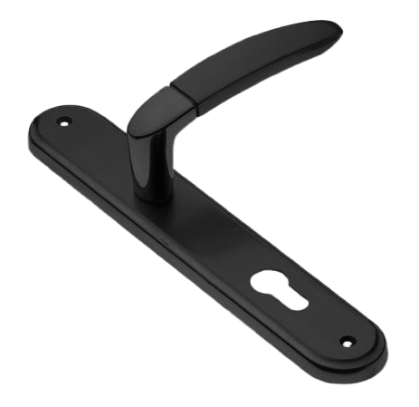 Ручка дверная на планке SAIL PL NERO, цвет черный, латунь фото купить в Барнауле