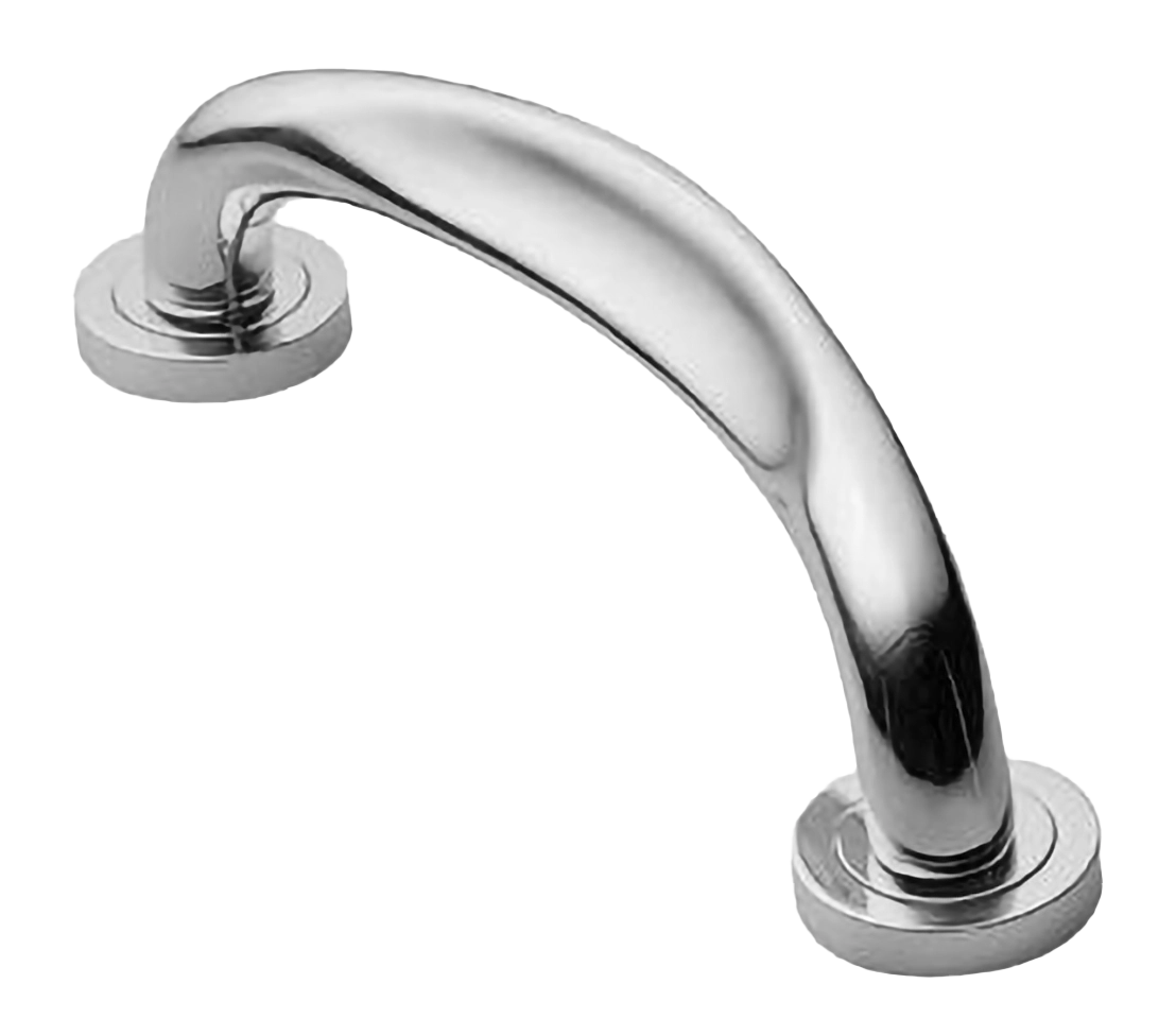 Ручка-скоба дверная RAFT PH CRO на круглой розетке, цвет хром, латунь фото купить в Барнауле