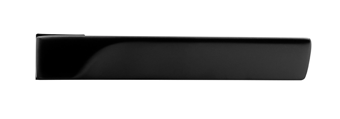 Ручка дверная FIORD-SM NERO-ST, с невидимой квадратной розеткой, цвет черный soft-touch, ЦАМ фото купить в Барнауле