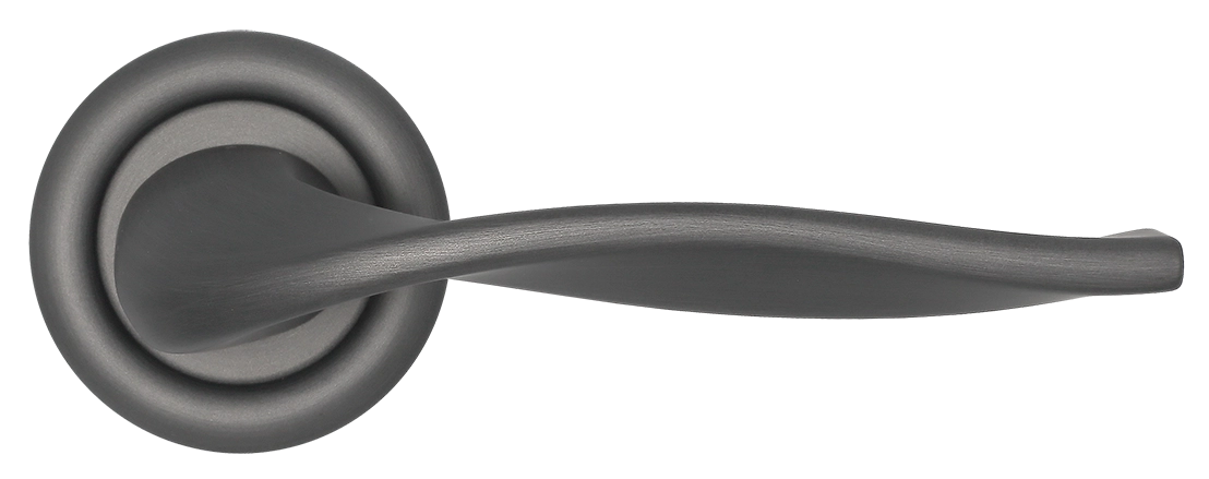 Ручка дверная SKYSCRAPER R7 SST на круглой розетке, цвет Летняя гроза/Summer Storm фото купить в Барнауле