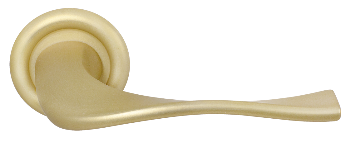 Ручка дверная SKYSCRAPER R7 AH на круглой розетке, цвет Осенний мёд/Autumn Honey фото купить Барнаул