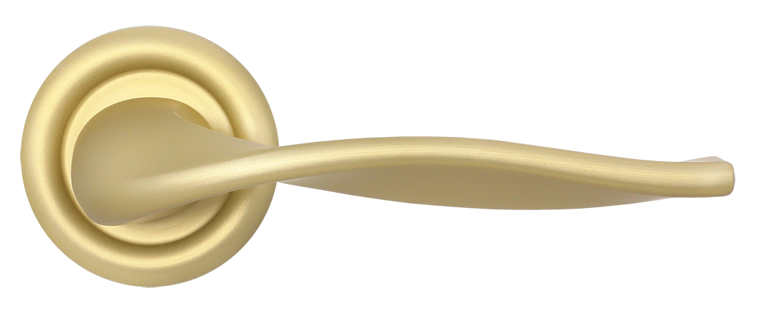 Ручка дверная SKYSCRAPER R7 AH на круглой розетке, цвет Осенний мёд/Autumn Honey фото купить в Барнауле