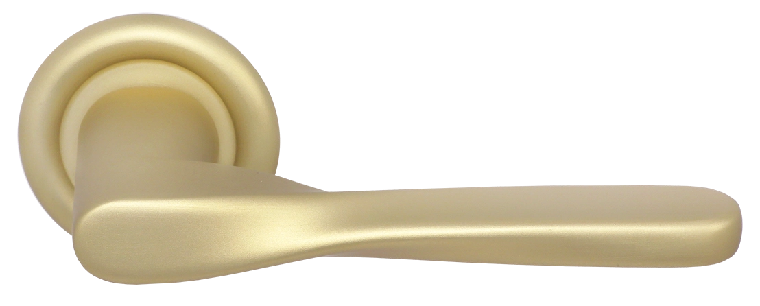 Ручка дверная THE OLYMPICS R7 AH на круглой розетке, цвет Осенний мёд/Autumn Honey фото купить Барнаул