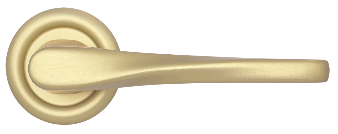 Ручка дверная THE OLYMPICS R7 AH на круглой розетке, цвет Осенний мёд/Autumn Honey фото купить в Барнауле