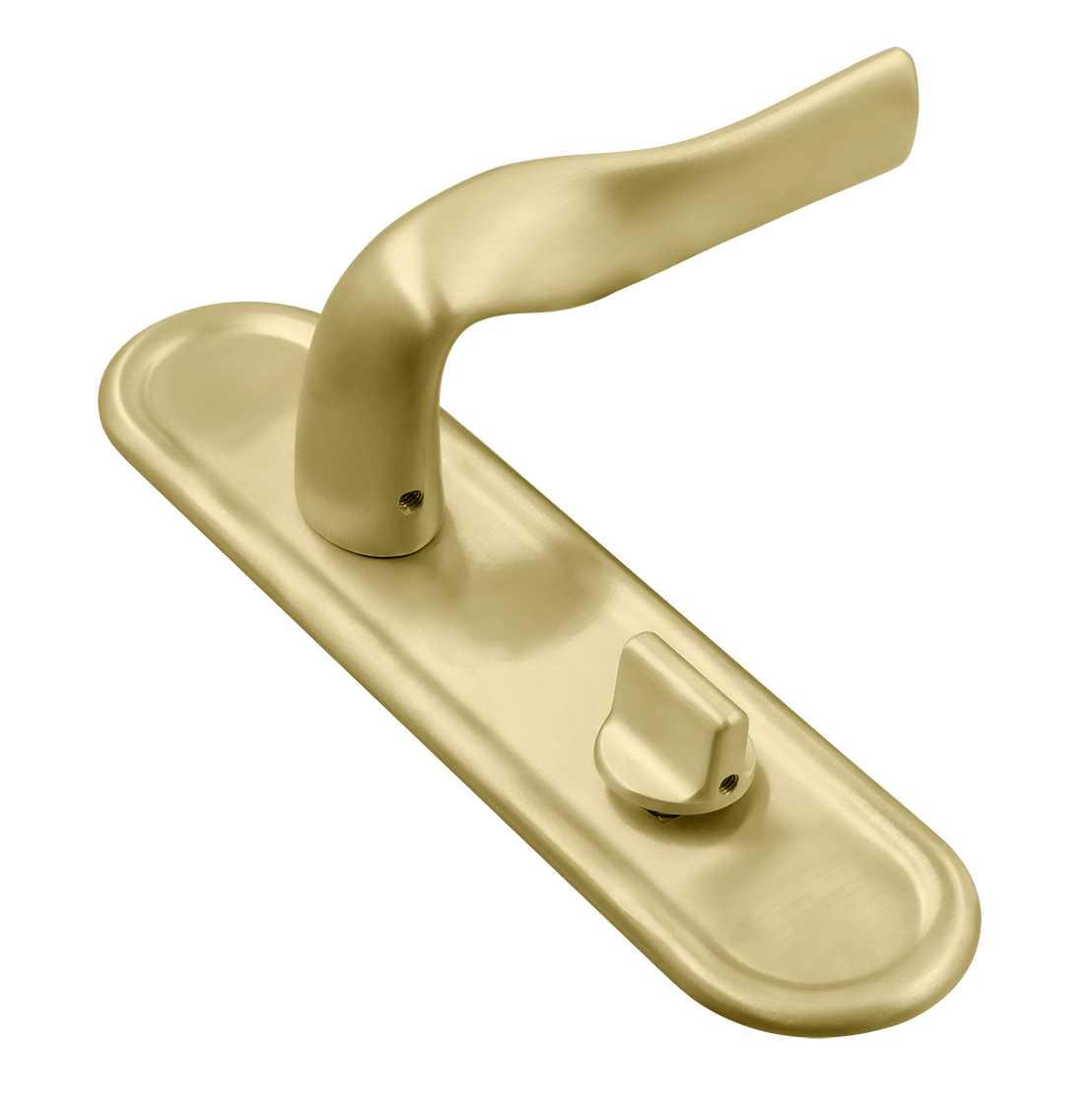 Ручка дверная LVB PLR WC AH на планке под сантехническую завертку, цвет Осенний мёд/Autumn Honey фото купить Барнаул