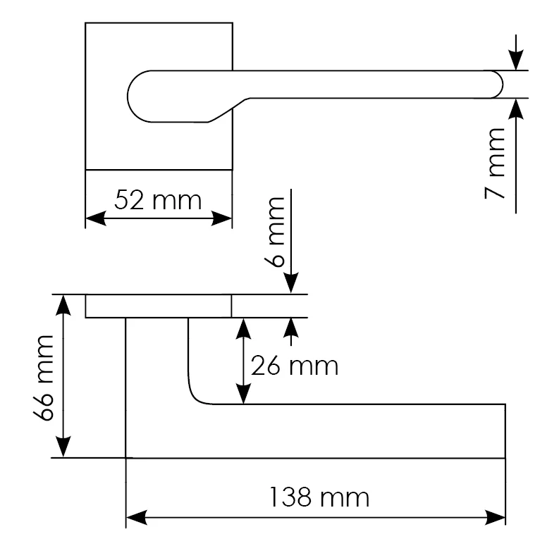 Комплект дверных ручек MH-53-S6 BL с заверткой MH-WC-S6 BL + магнитный замок  M1895 BL, цвет черный фото morelli Барнаул