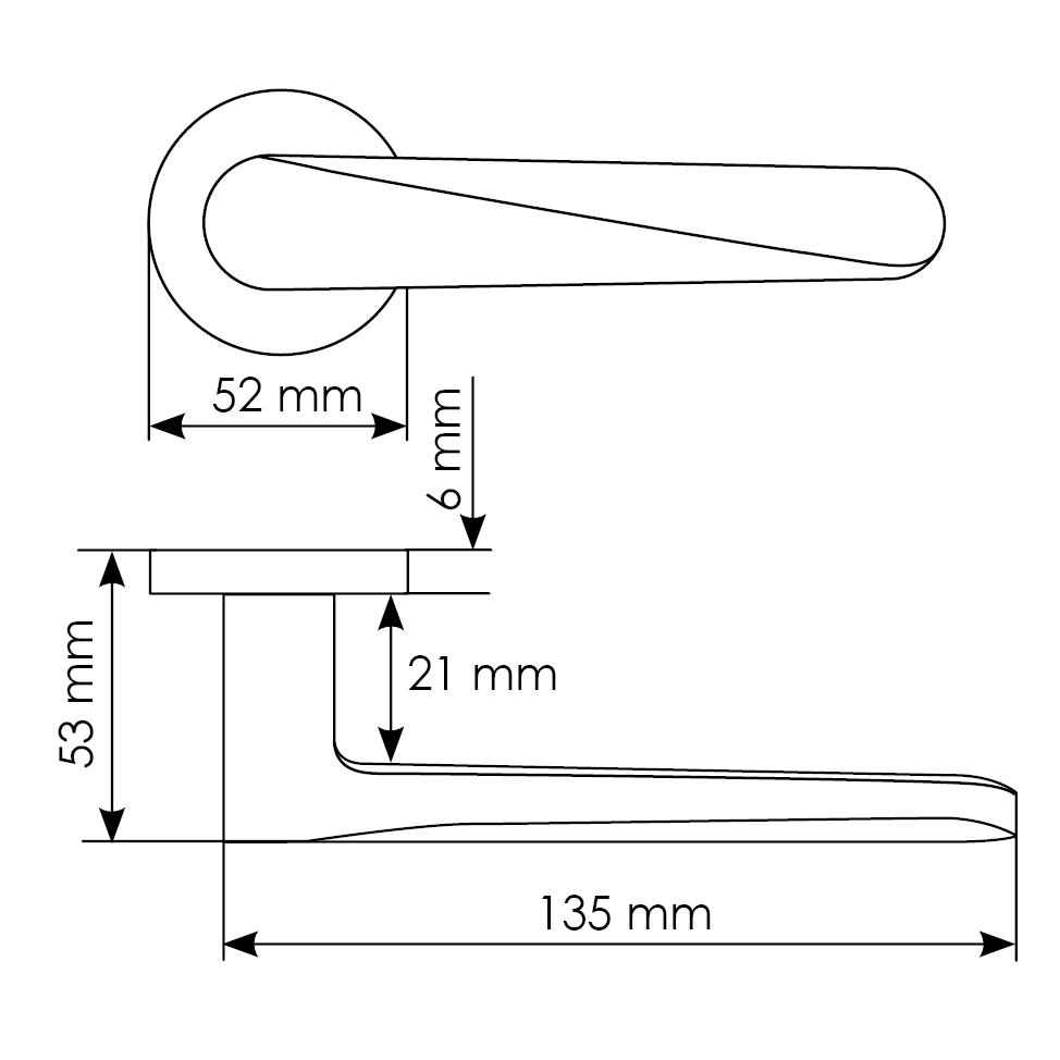 Комплект дверных ручек MH-58-R6 BL с заверткой MH-WC-R6 BL + магнитный замок M1895 BL, цвет черный фотомореллиБарнаул