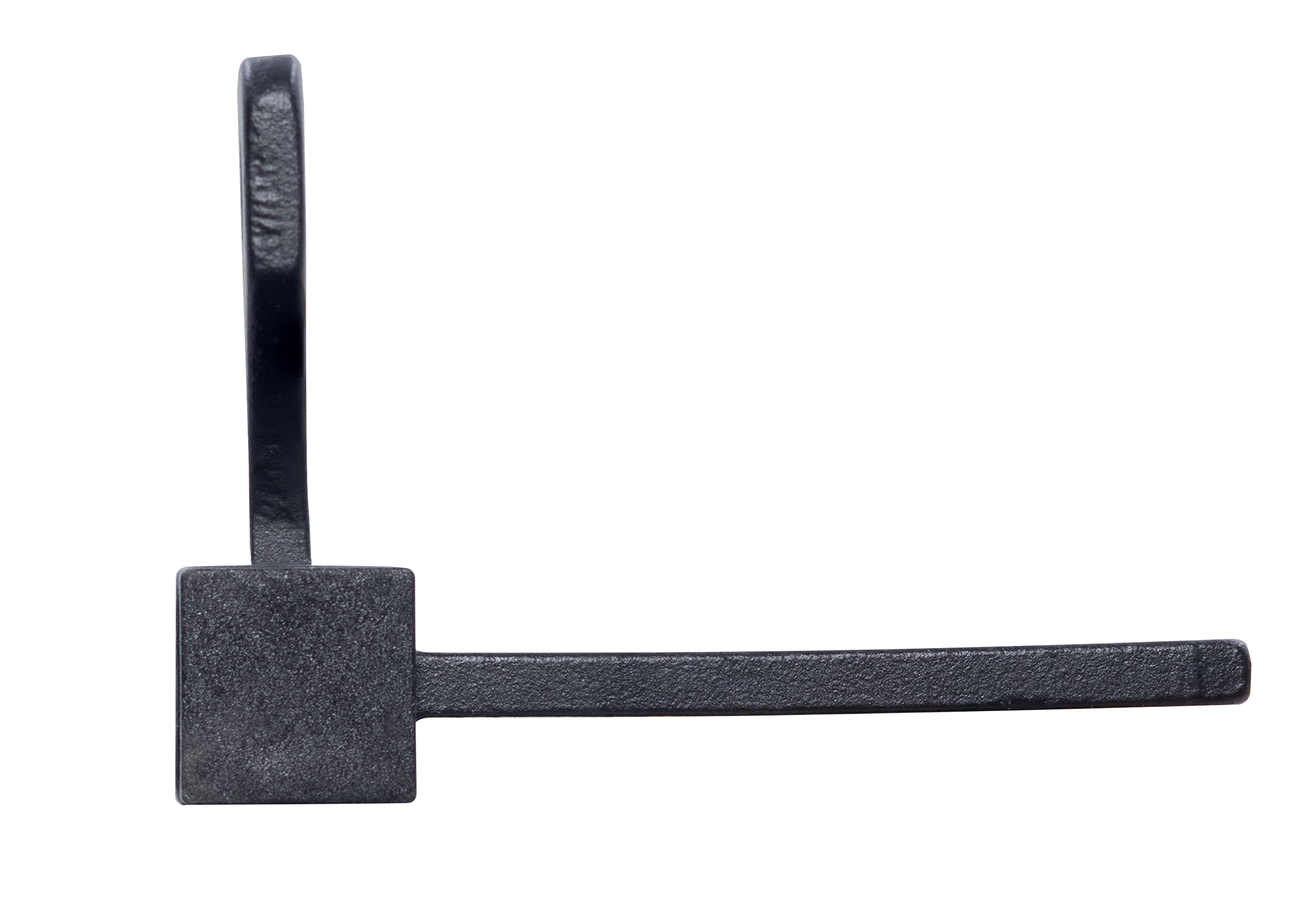 Петля карточная стальная QUADRO-1 BL без врезки на квадратной оси, вес полотна до 30 кг, цвет черный фото фурнитура Барнаул