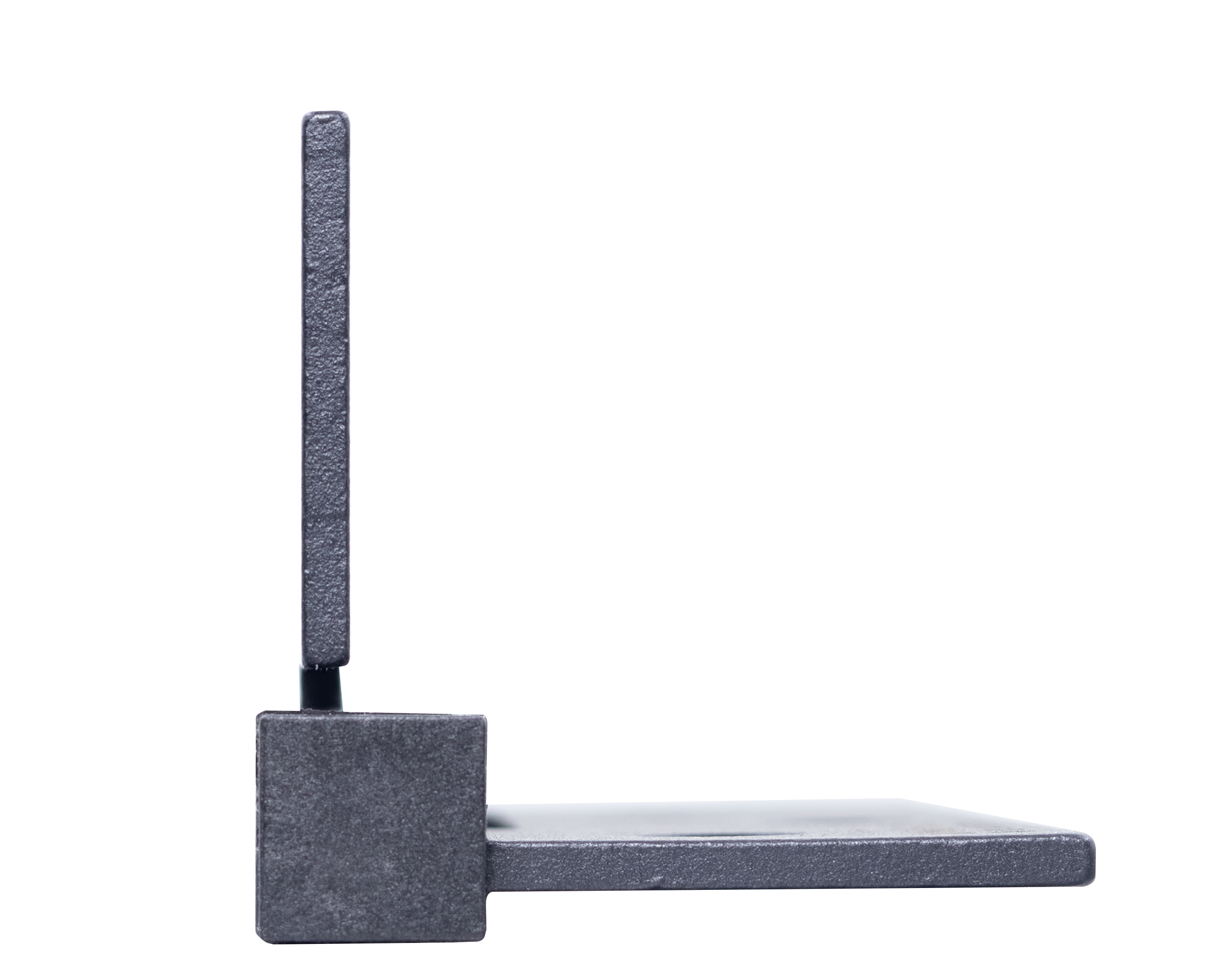 Петля QUADRO-2 BL врезная на квадратной оси, вес полотна до 40 кг, цвет черный фото фурнитура Барнаул