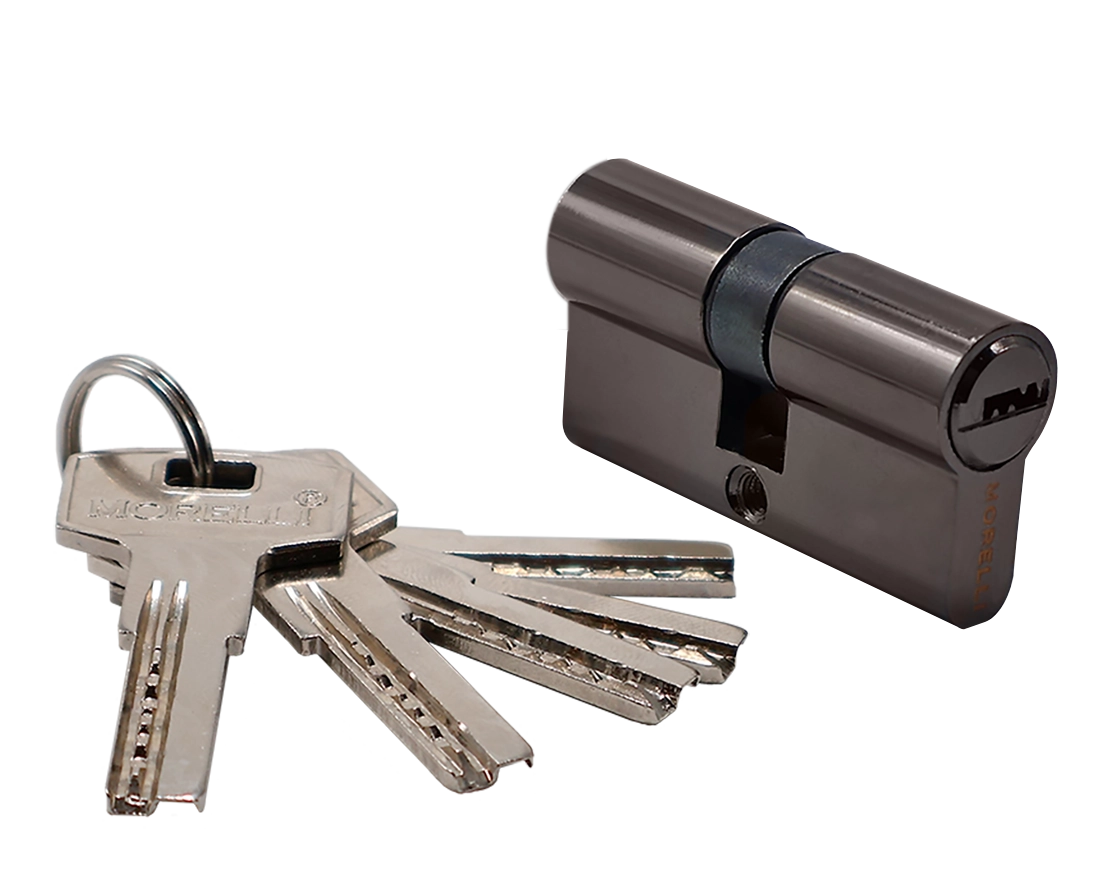 Ключевой цилиндр высокой секретности HS 60C BN (60мм), цвет - черный никель фото купить Барнаул