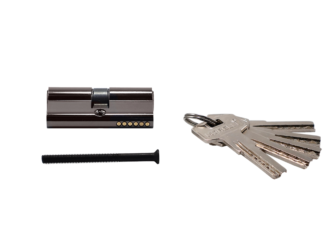 Ключевой цилиндр высокой секретности HS 60C BN (60мм), цвет - черный никель фото купить в Барнауле