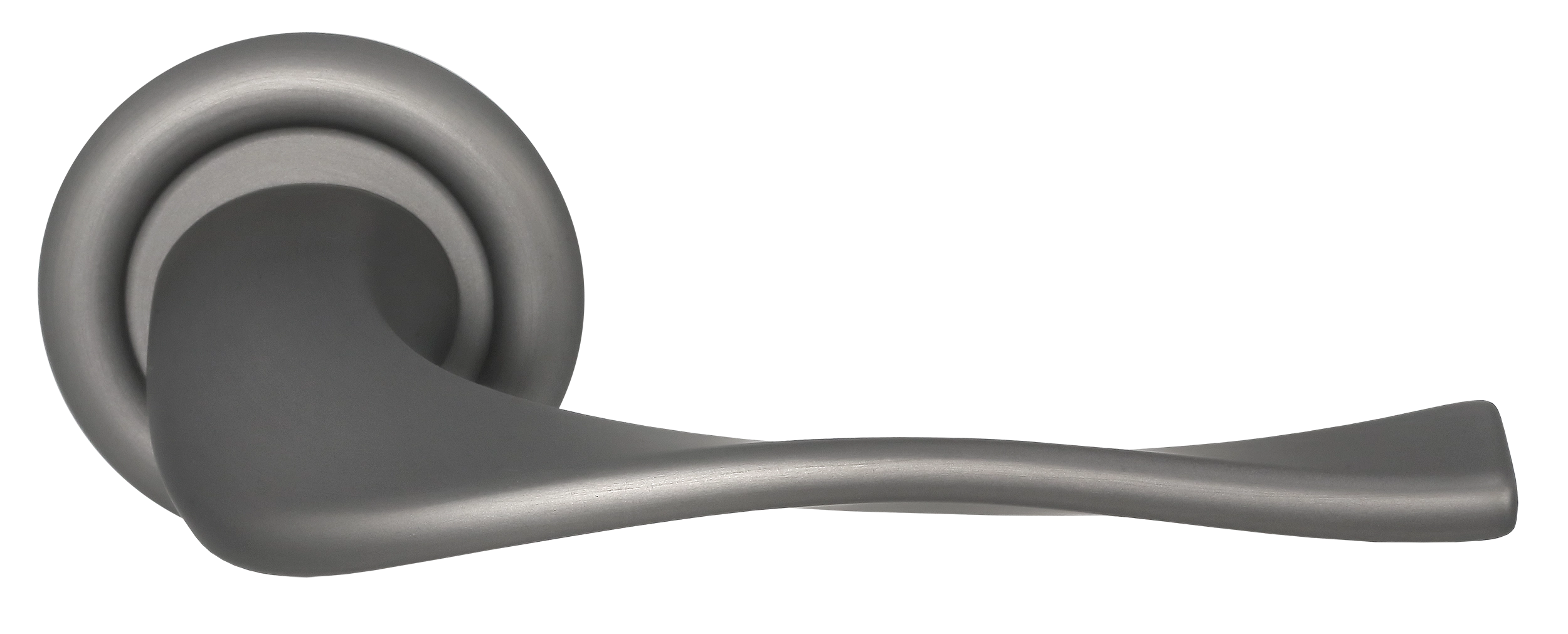 Ручка дверная SKYSCRAPER R7 WF на круглой розетке, цвет Зимняя стужа/Winter Frost фото купить Барнаул