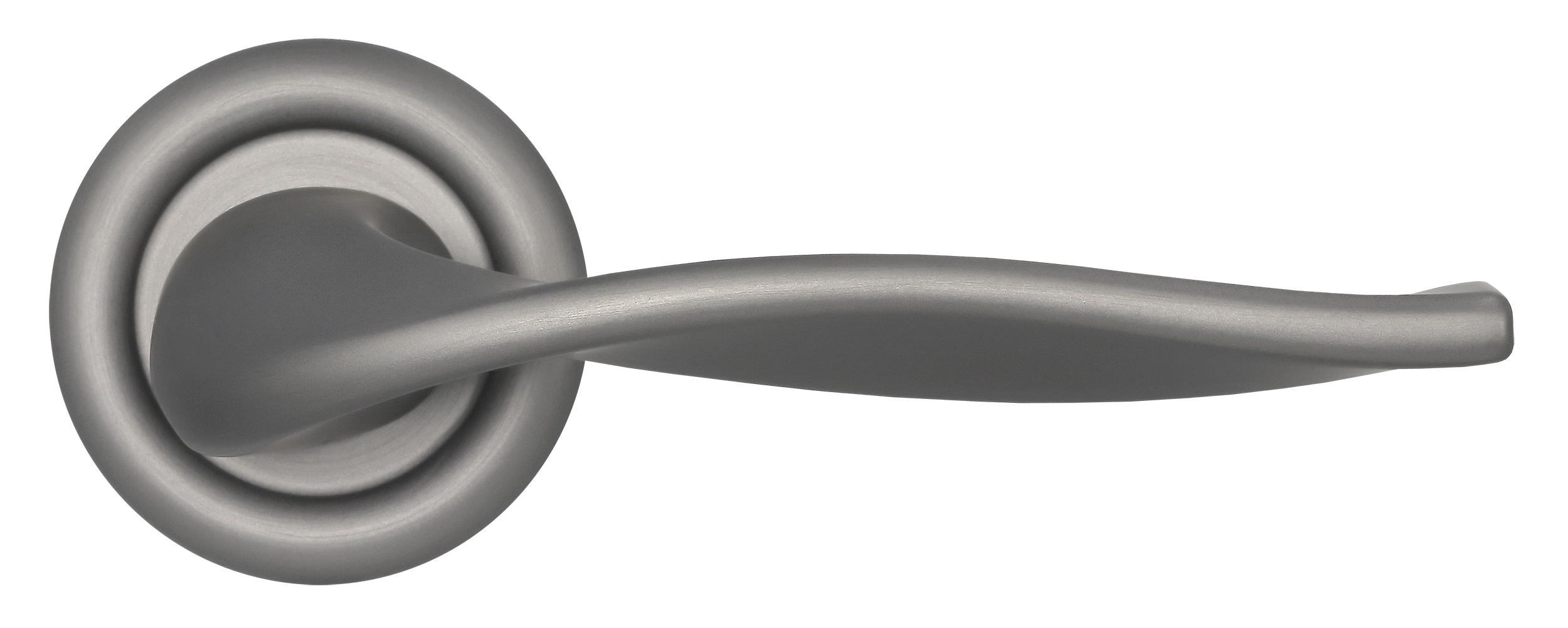 Ручка дверная SKYSCRAPER R7 WF на круглой розетке, цвет Зимняя стужа/Winter Frost фото купить в Барнауле