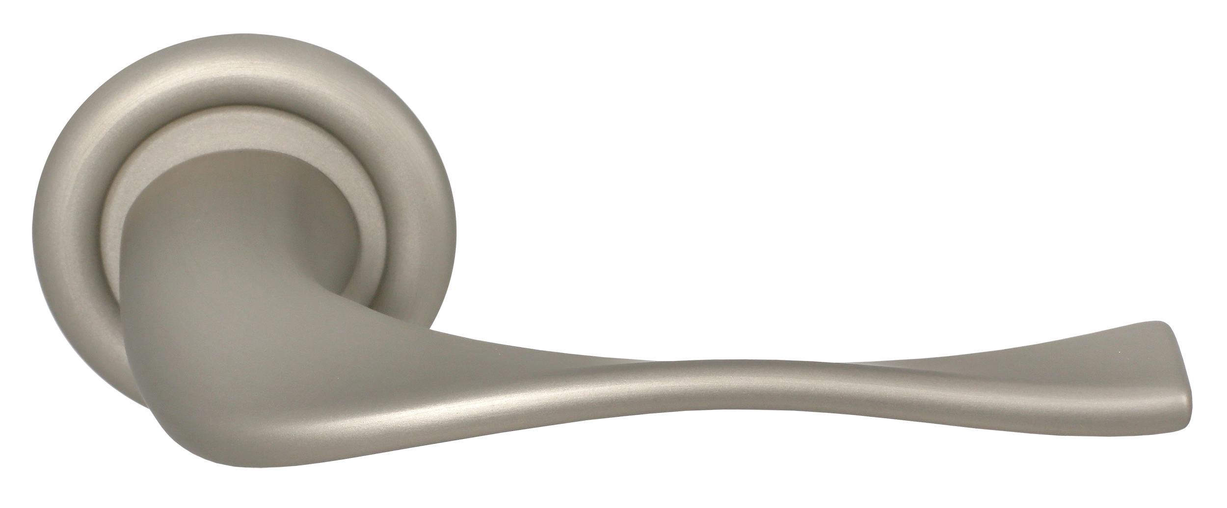 Ручка дверная SKYSCRAPER R7 SMI на круглой розетке, цвет Весенняя дымка/Spring Mist фото купить Барнаул