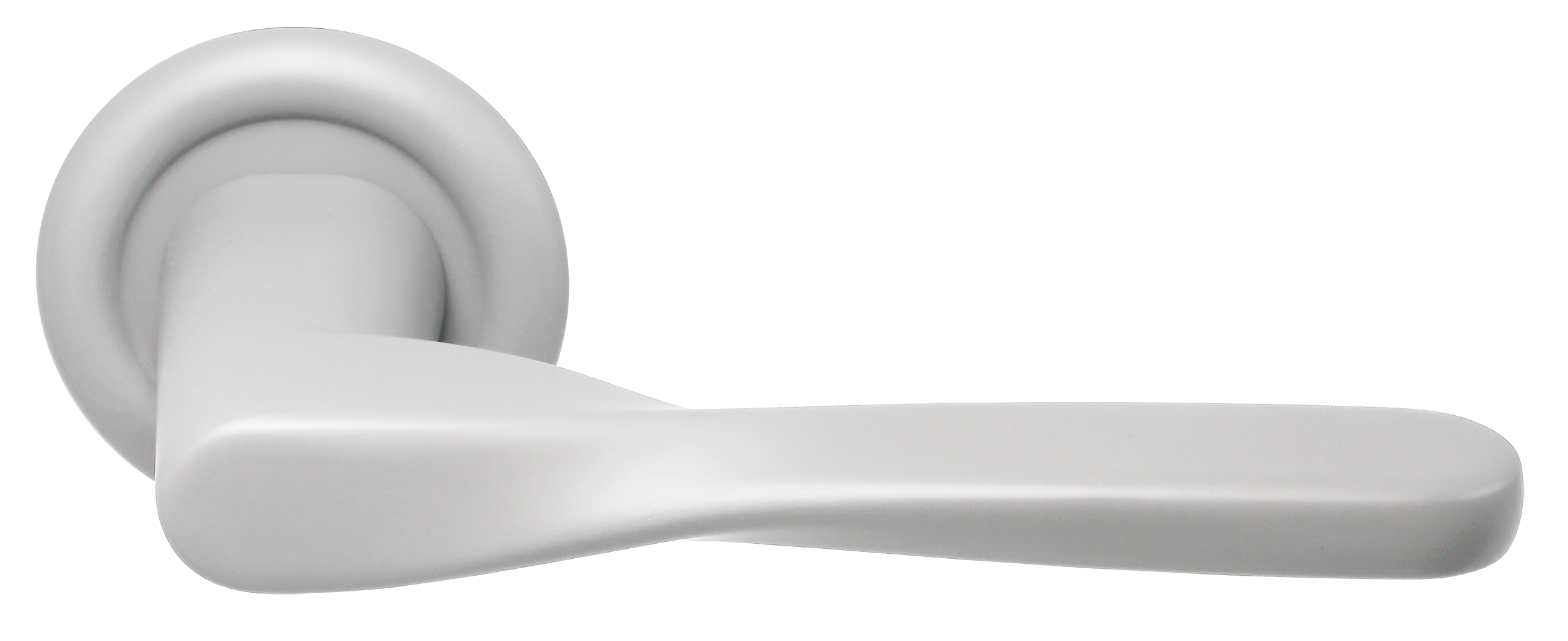 Ручка дверная THE OLYMPICS R7 SSW на круглой розетке, цвет Стокгольмский снегопад/Stockholm Snowfall фото купить Барнаул