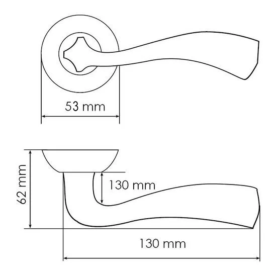 Ручка дверная СОН MH-15 MAB раздельная на круглой розетке цвет античная бронза, ЦАМ фото фурнитура Барнаул